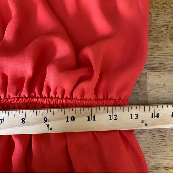 Show Me Your MuMu Women's Heather Halter High Neck Maxi Dress Large Coral Flowy - Picture 16 of 16